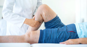 donna per trattamento vascolare