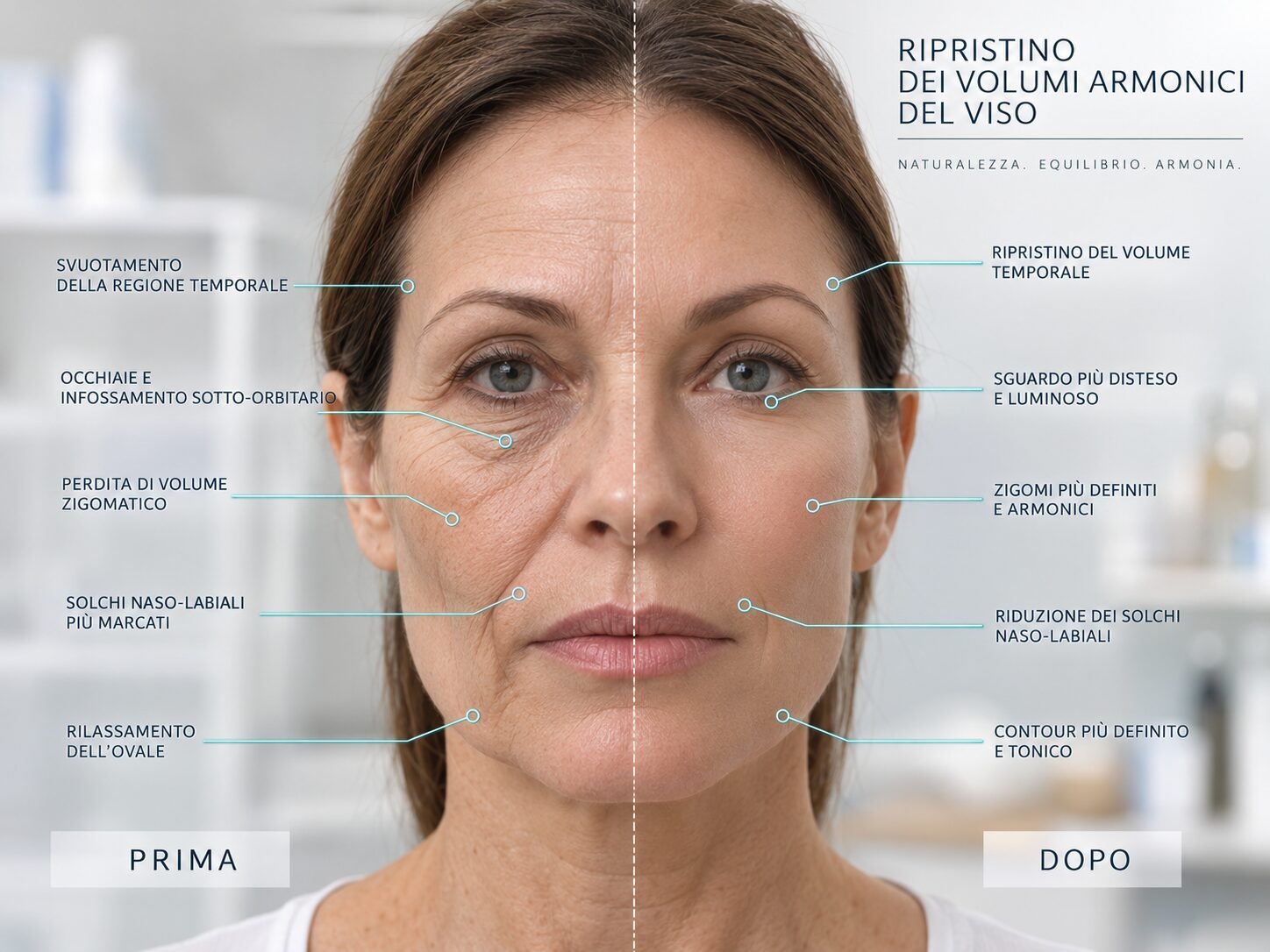Cedimenti del viso e sottomento — trattamenti di medicina estetica in Idealmedica.